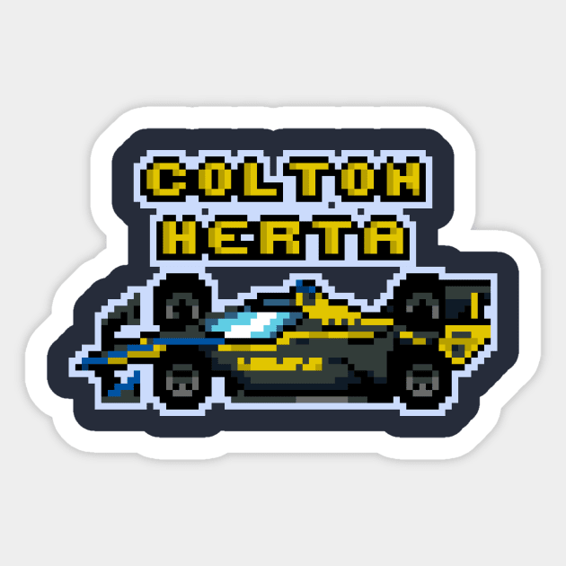 Colton Herta '23 Old School Sticker by SteamboatJoe